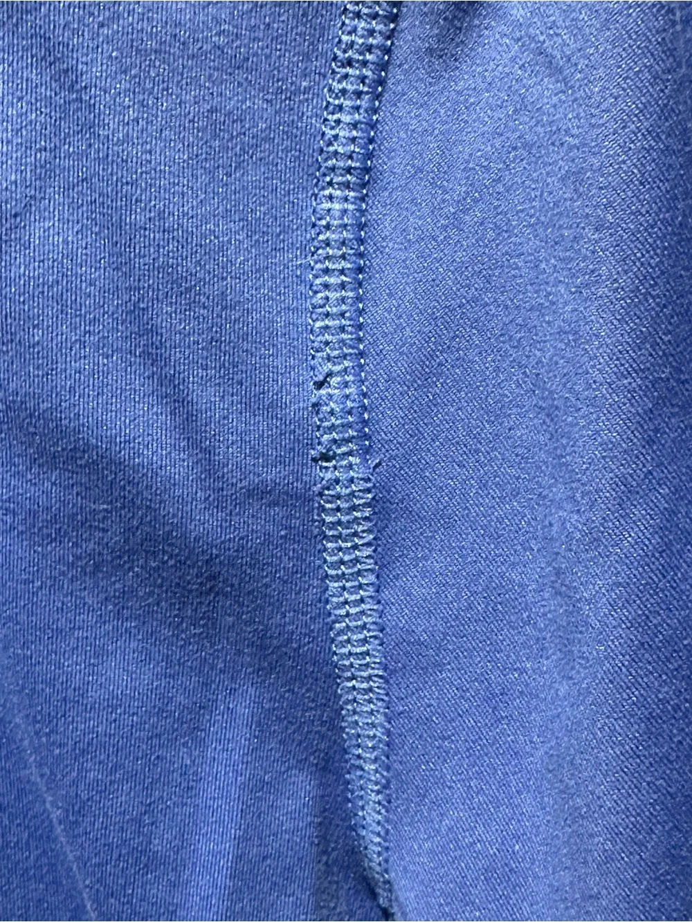 Nike Running Dri-Fit 1/4 Zip Blue Long Sleeve Pullover Thumbholes Size M